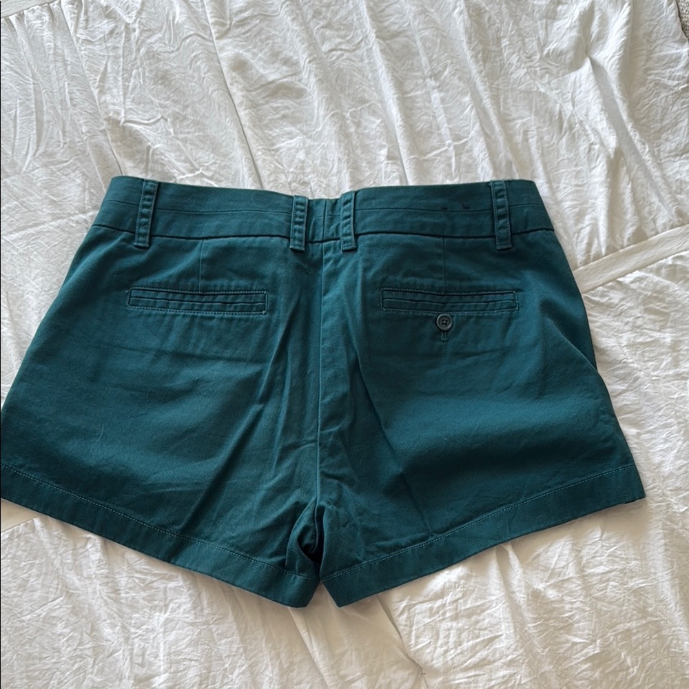 J Crew Teal Women's Shorts - Picture 2 of 4